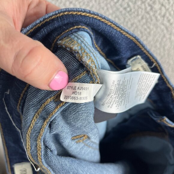 Madewell Medium Wash Buttonfly 9" High-Rise Skinny Blue Denim Jeans Size 28‎ - Picture 15 of 15